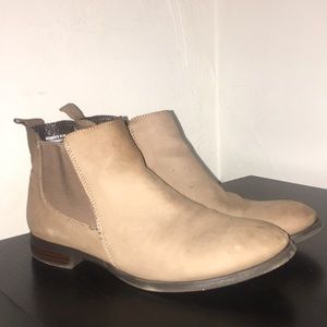 Suede booties!